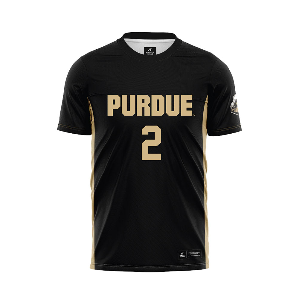 Purdue - NCAA Women's Soccer : Julia Joseph - Black Soccer Jersey-0