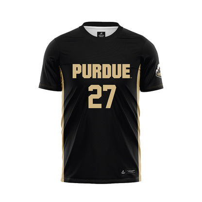 Purdue - NCAA Women's Soccer : Riley Knudsen - Black Soccer Jersey-0