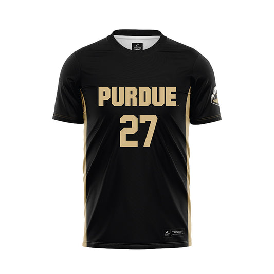 Purdue - NCAA Women's Soccer : Riley Knudsen - Black Soccer Jersey-0