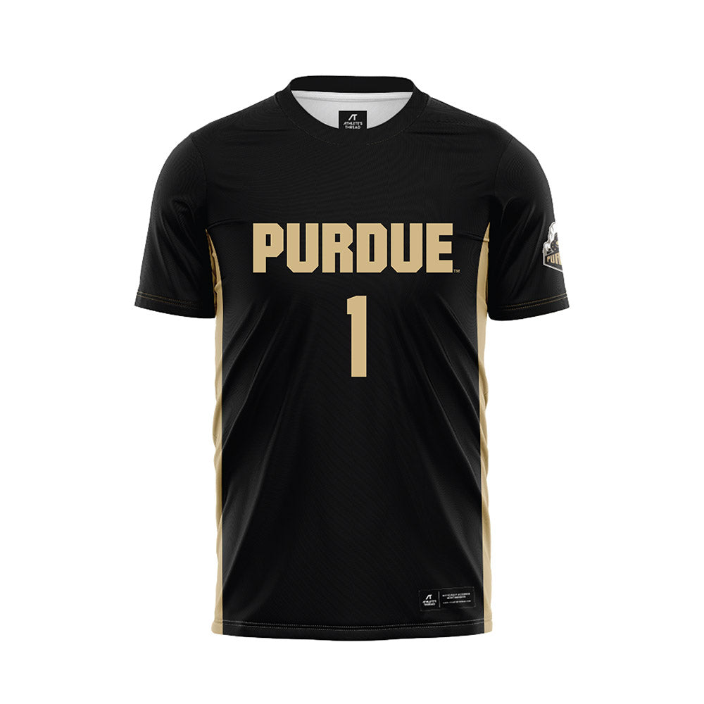 Purdue - NCAA Women's Soccer : Ally Lynch - Black Soccer Jersey-0