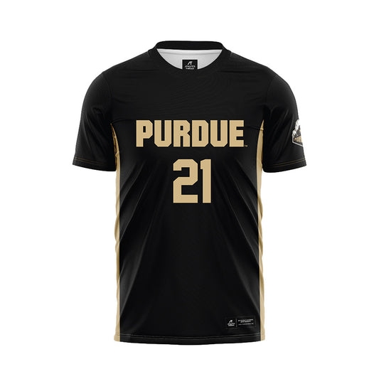 Purdue - NCAA Women's Soccer : Lauren Holleran - Black Soccer Jersey-0