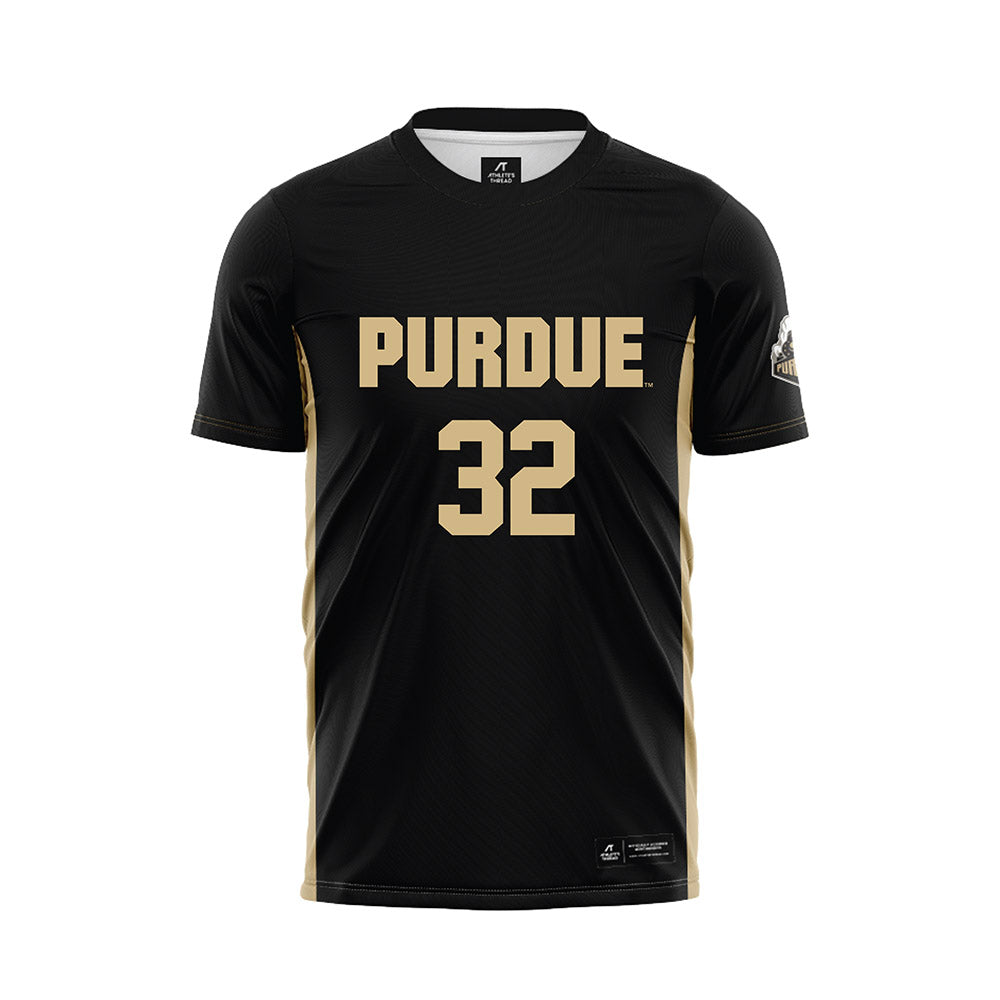 Purdue - NCAA Women's Soccer : Sydney Hunt - Black Soccer Jersey-0