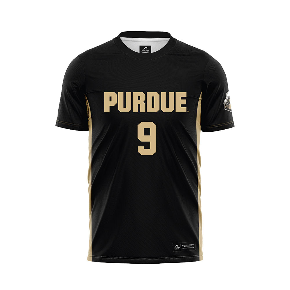 Purdue - NCAA Women's Soccer : Katrina Chong - Black Soccer Jersey-0
