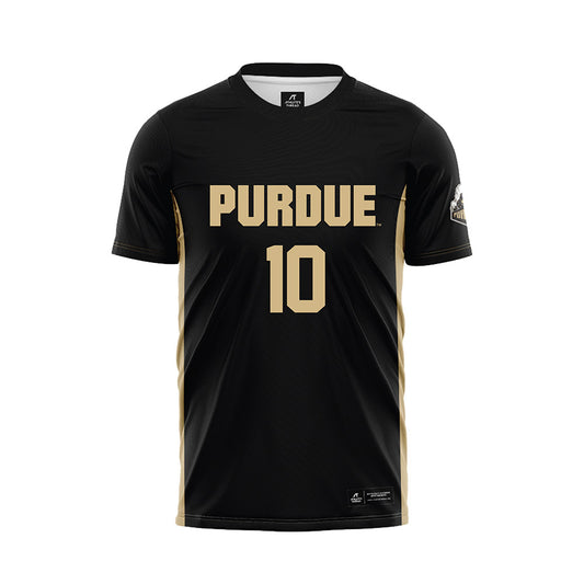 Purdue - NCAA Women's Soccer : Chiara Singarella - Black Soccer Jersey-0