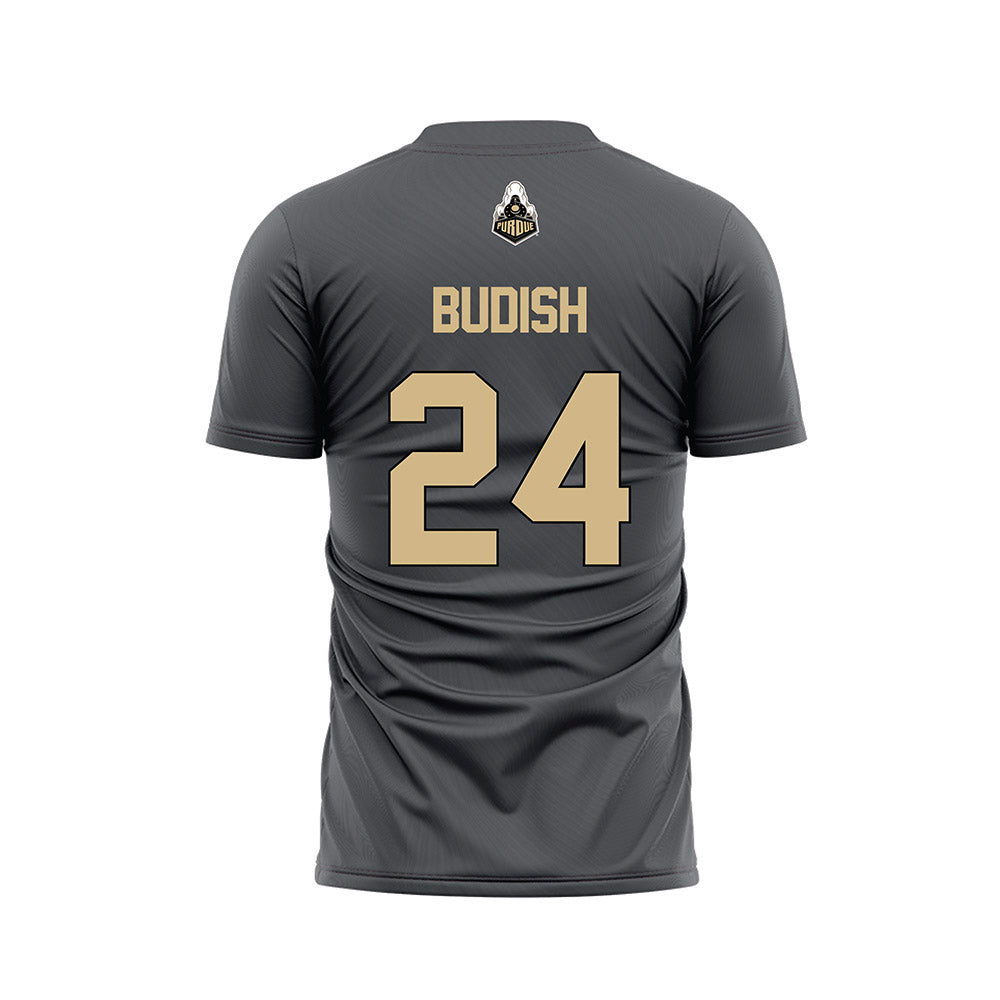 Purdue - NCAA Women's Soccer : Kayla Budish - Grey Soccer Jersey-1