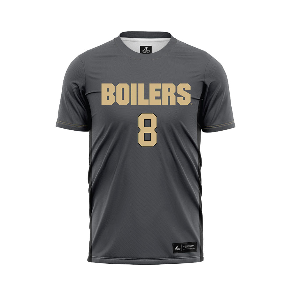 Purdue - NCAA Women's Soccer : Megan Santa Cruz - Grey Soccer Jersey-0