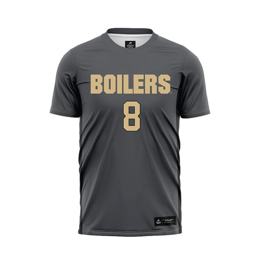 Purdue - NCAA Women's Soccer : Megan Santa Cruz - Grey Soccer Jersey-0