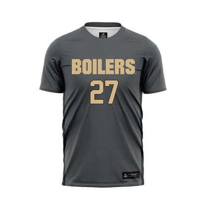 Purdue - NCAA Women's Soccer : Riley Knudsen - Grey Soccer Jersey-0