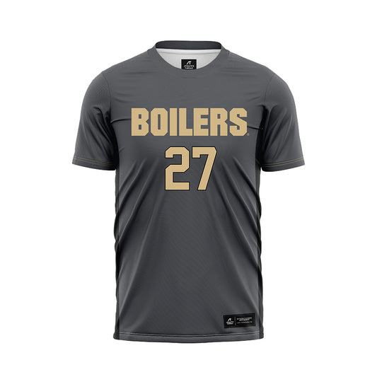 Purdue - NCAA Women's Soccer : Riley Knudsen - Grey Soccer Jersey-0