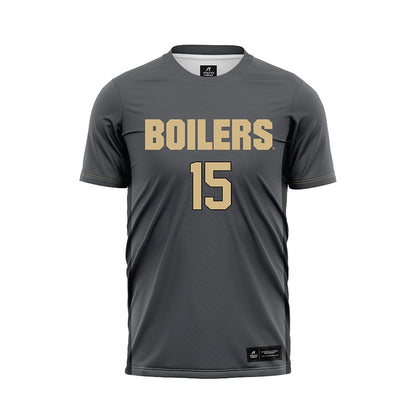 Purdue - NCAA Women's Soccer : Anisten Cabantac - Grey Soccer Jersey-0