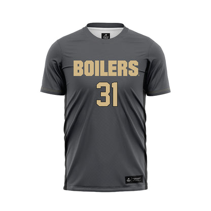 Purdue - NCAA Women's Soccer : Allyssa Turner - Grey Soccer Jersey-0