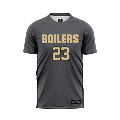 Purdue - NCAA Women's Soccer : Lauren Adam - Grey Soccer Jersey-0