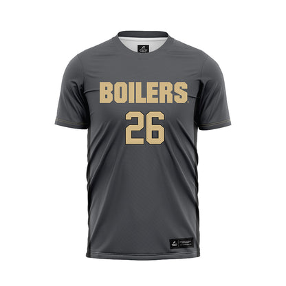 Purdue - NCAA Women's Soccer : Emily Edwards - Grey Soccer Jersey-0