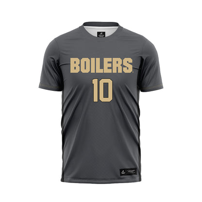 Purdue - NCAA Women's Soccer : Chiara Singarella - Grey Soccer Jersey-0
