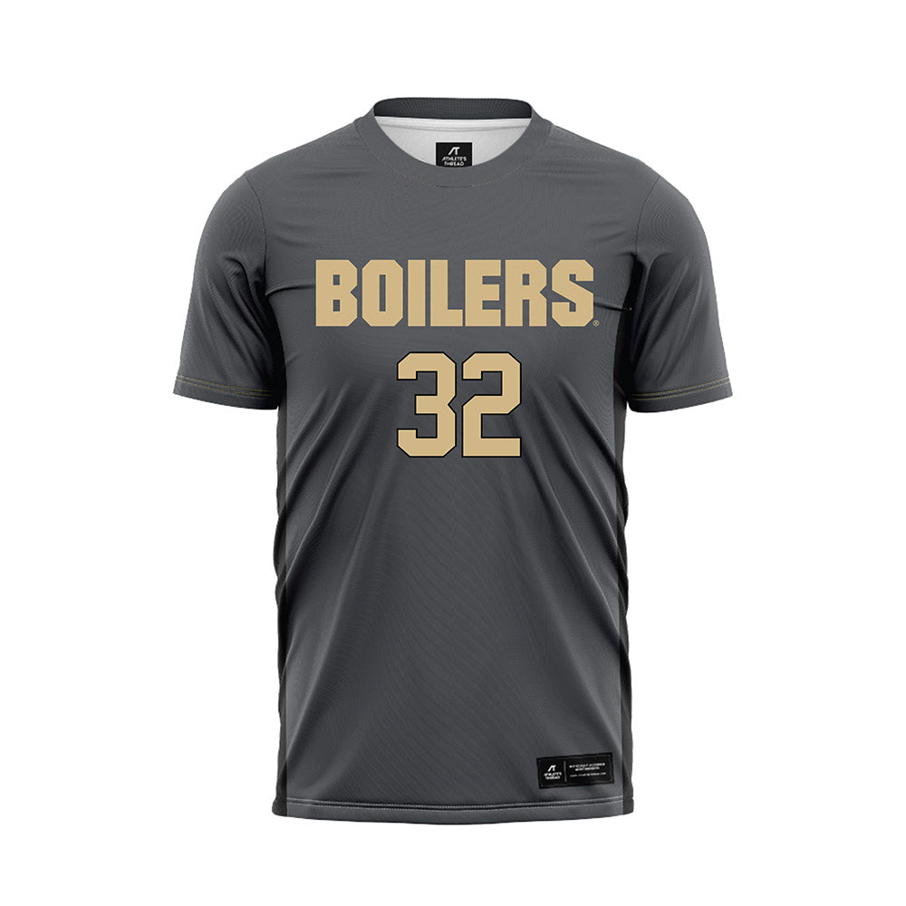 Purdue - NCAA Women's Soccer : Sydney Hunt - Grey Soccer Jersey-0