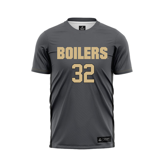 Purdue - NCAA Women's Soccer : Sydney Hunt - Grey Soccer Jersey-0