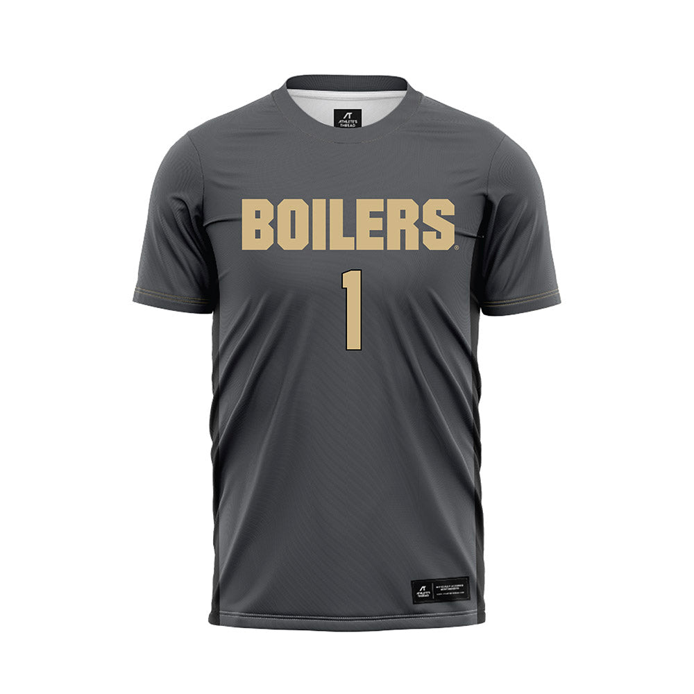 Purdue - NCAA Women's Soccer : Ally Lynch - Grey Soccer Jersey-0