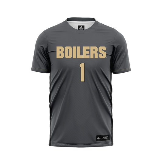 Purdue - NCAA Women's Soccer : Ally Lynch - Grey Soccer Jersey-0