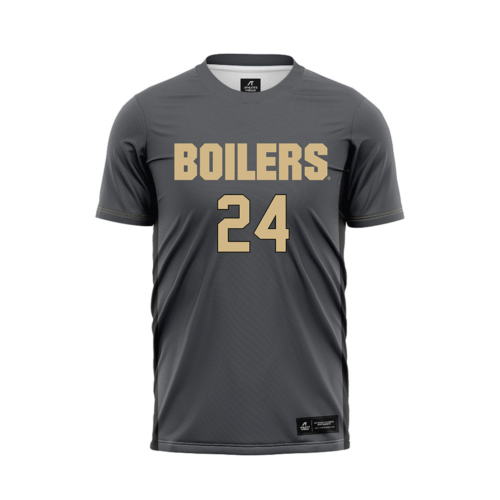 Purdue - NCAA Women's Soccer : Kayla Budish - Grey Soccer Jersey-0