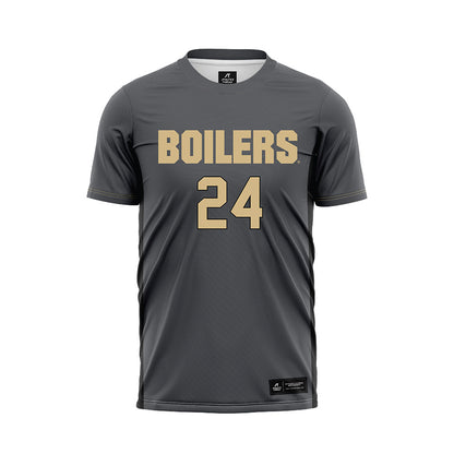 Purdue - NCAA Women's Soccer : Kayla Budish - Grey Soccer Jersey-0