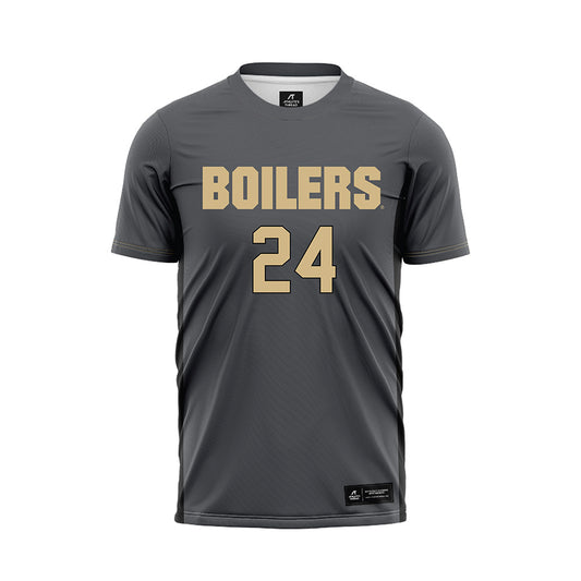 Purdue - NCAA Women's Soccer : Kayla Budish - Grey Soccer Jersey-0