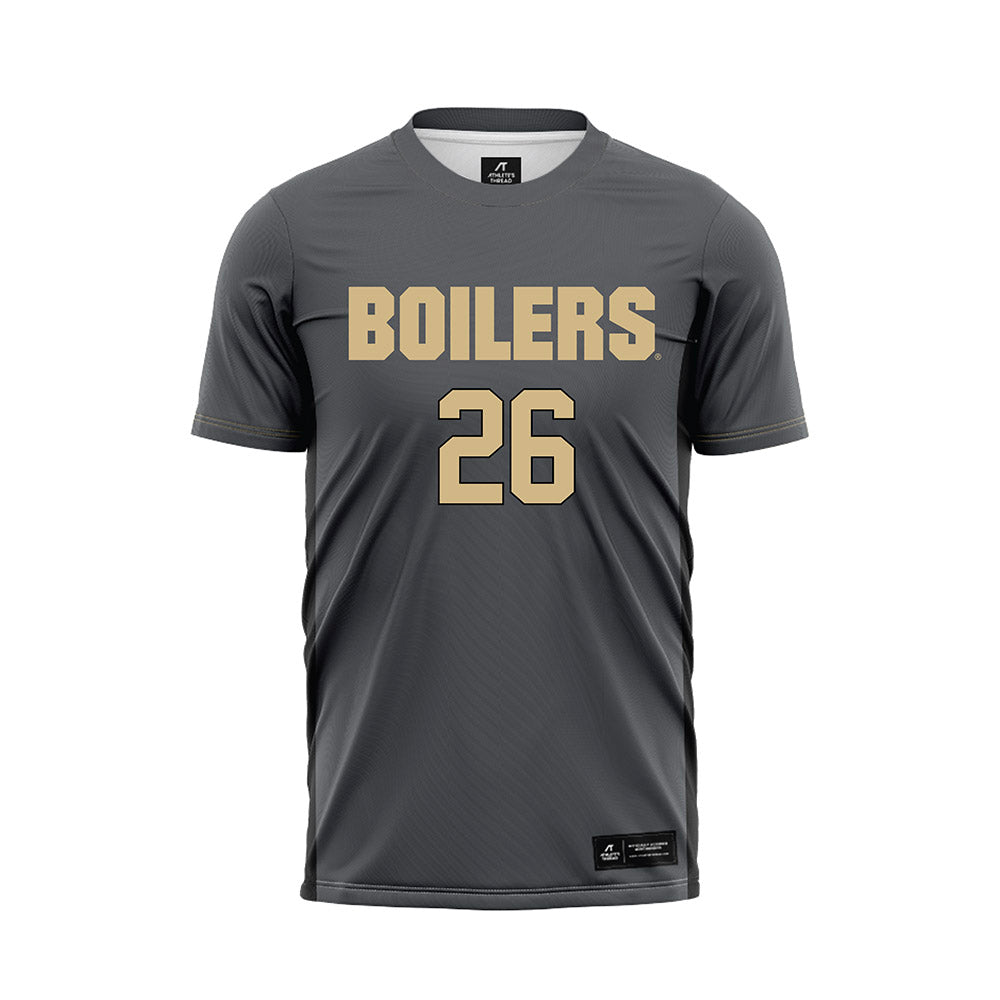Purdue - NCAA Women's Soccer : Olivia Hall - Grey Soccer Jersey-0