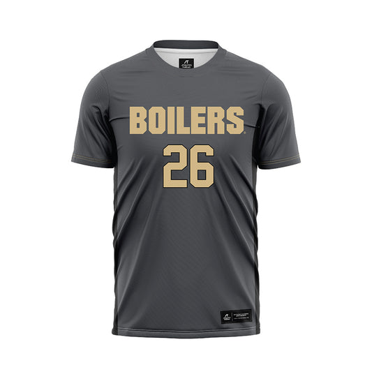 Purdue - NCAA Women's Soccer : Olivia Hall - Grey Soccer Jersey-0