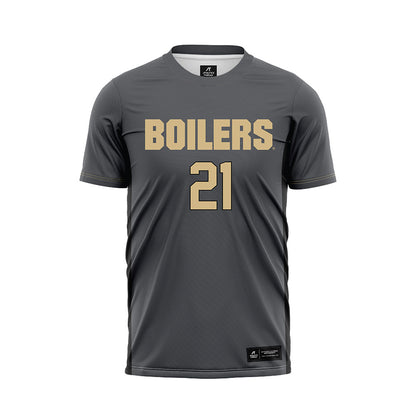 Purdue - NCAA Women's Soccer : Lauren Holleran - Grey Soccer Jersey-0