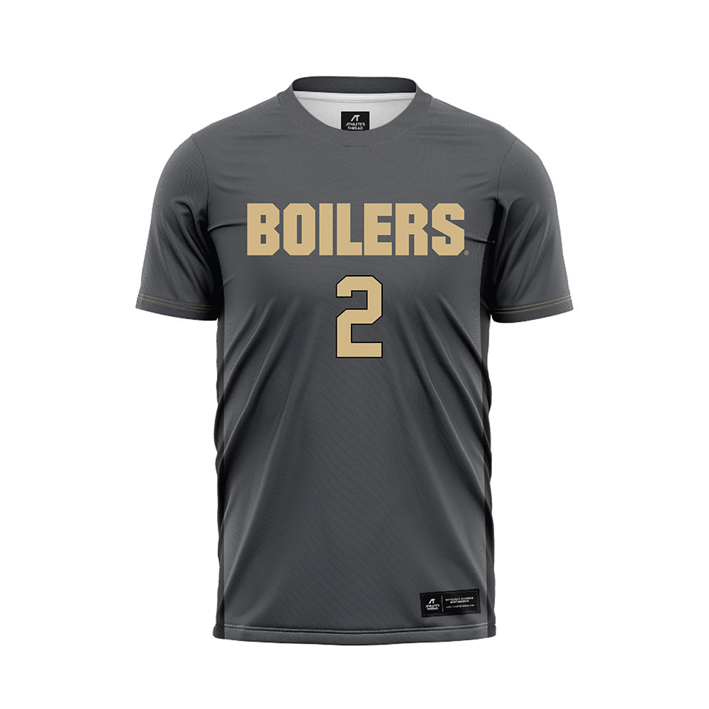 Purdue - NCAA Women's Soccer : Julia Joseph - Grey Soccer Jersey-0