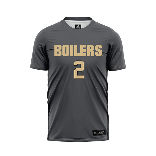 Purdue - NCAA Women's Soccer : Julia Joseph - Grey Soccer Jersey-0