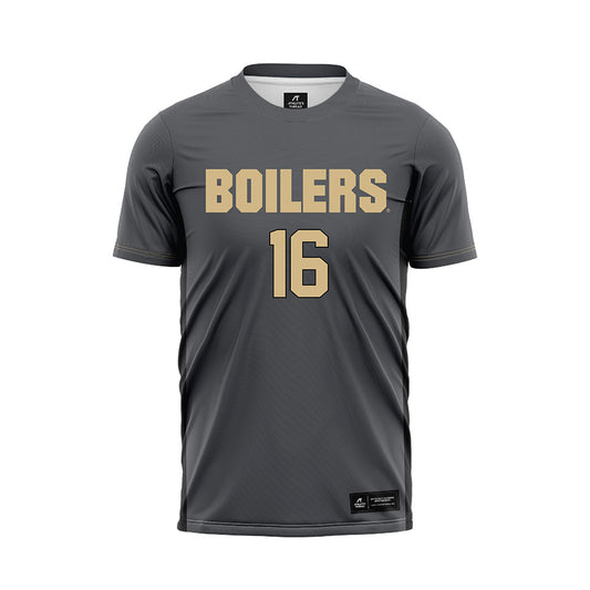 Purdue - NCAA Women's Soccer : Emilia Deppe - Grey Soccer Jersey-0