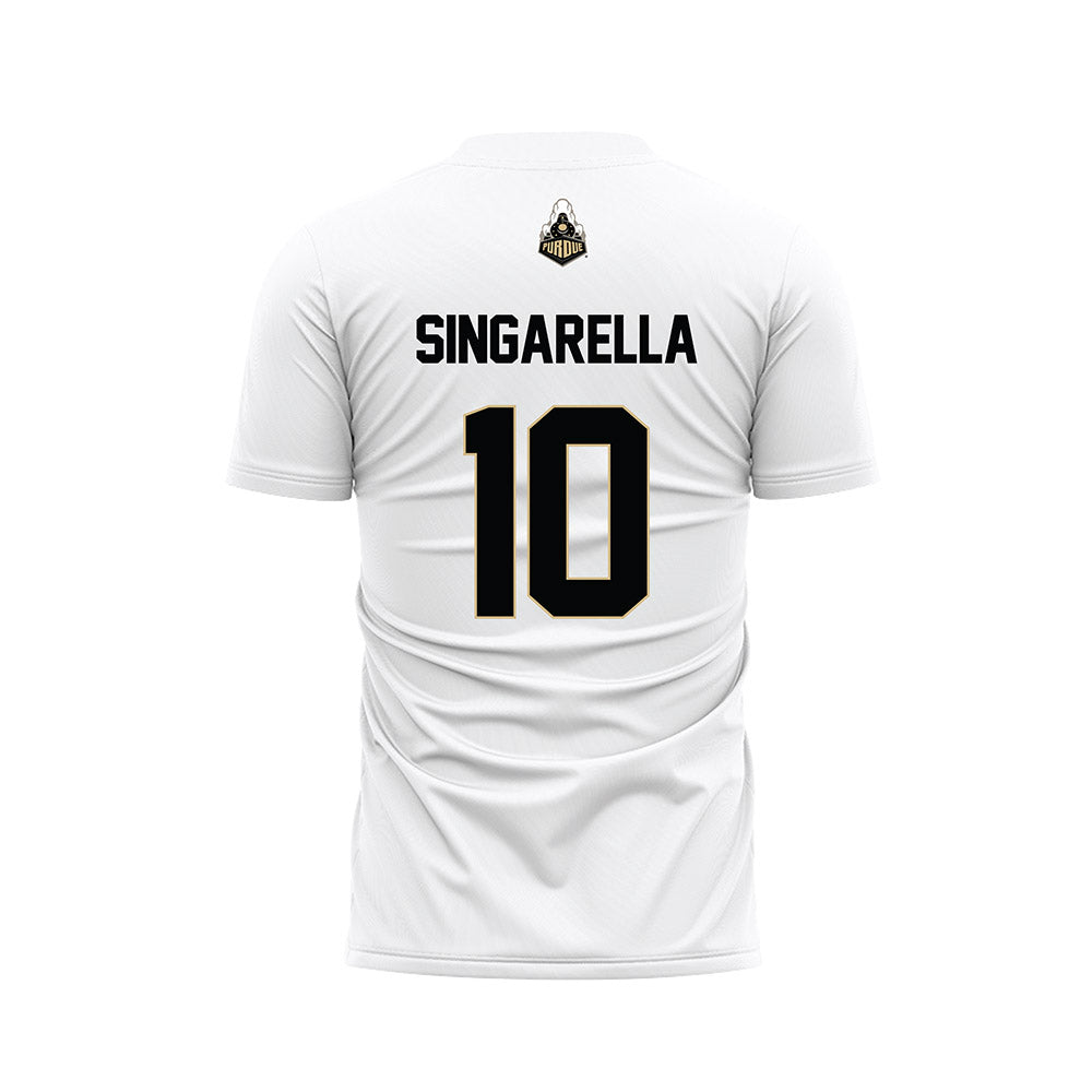 Purdue - NCAA Women's Soccer : Chiara Singarella - White Soccer Jersey-1