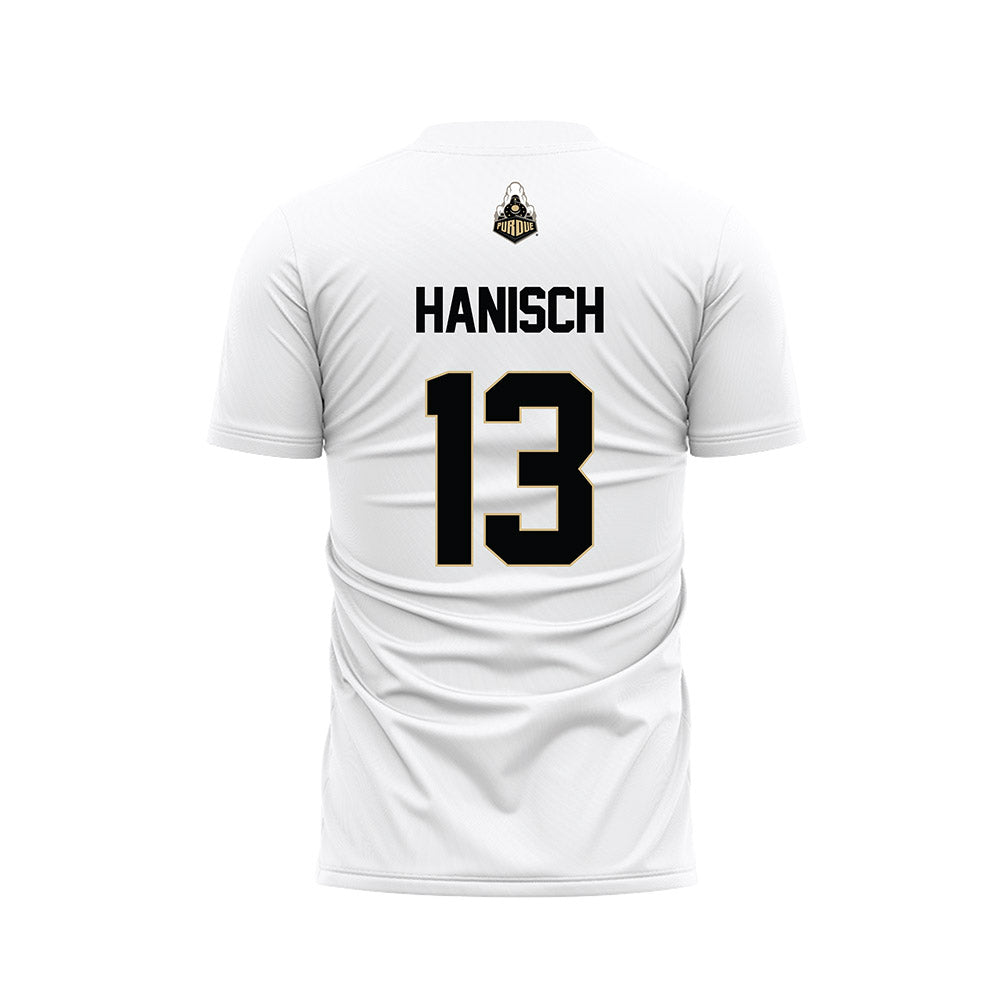 Purdue - NCAA Women's Soccer : bianca hanisch - White Soccer Jersey-1