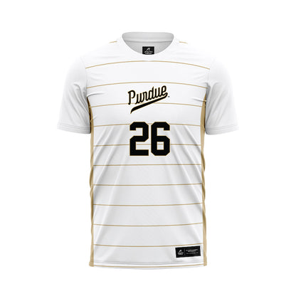 Purdue - NCAA Women's Soccer : Emily Edwards - White Soccer Jersey-0