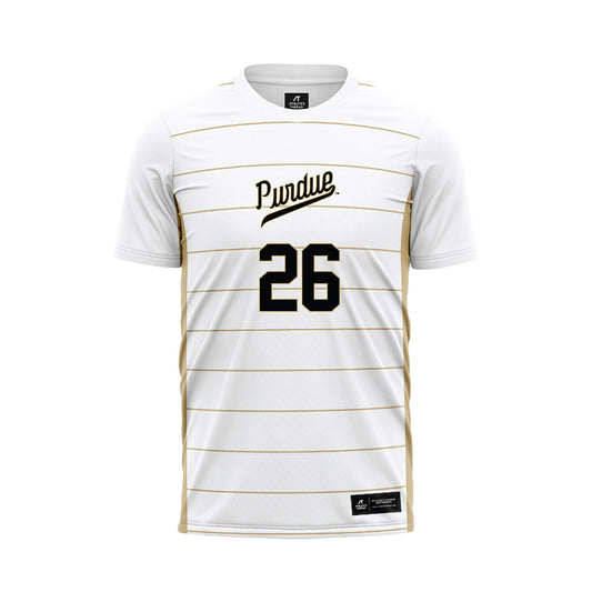 Purdue - NCAA Women's Soccer : Emily Edwards - White Soccer Jersey-0