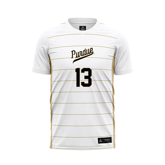 Purdue - NCAA Women's Soccer : bianca hanisch - White Soccer Jersey-0