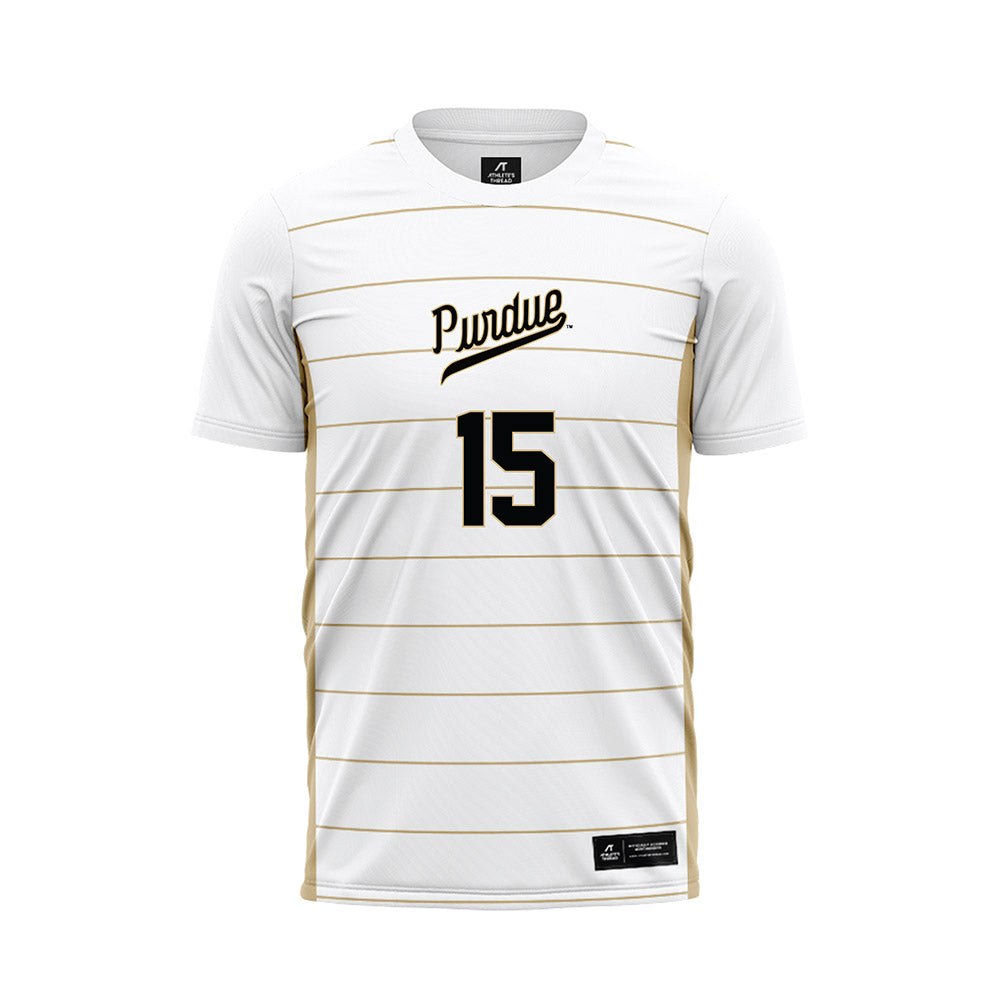 Purdue - NCAA Women's Soccer : Anisten Cabantac - White Soccer Jersey-0