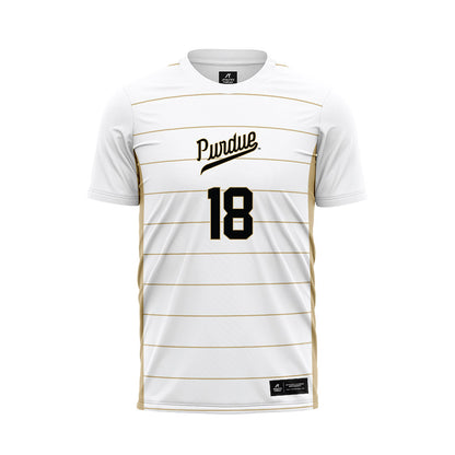 Purdue - NCAA Women's Soccer : Angelina Thoreson - White Soccer Jersey-0