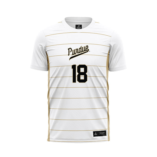 Purdue - NCAA Women's Soccer : Angelina Thoreson - White Soccer Jersey-0