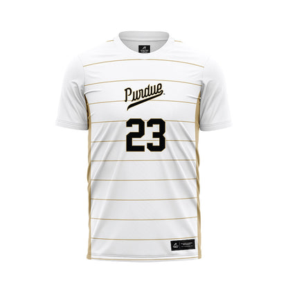 Purdue - NCAA Women's Soccer : Lauren Adam - White Soccer Jersey-0