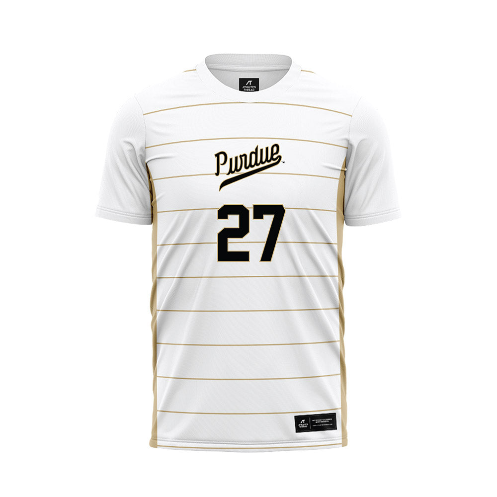 Purdue - NCAA Women's Soccer : Riley Knudsen - White Soccer Jersey-0