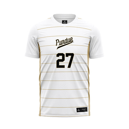 Purdue - NCAA Women's Soccer : Riley Knudsen - White Soccer Jersey-0