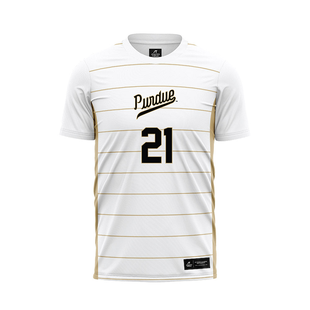 Purdue - NCAA Women's Soccer : Lauren Holleran - White Soccer Jersey-0