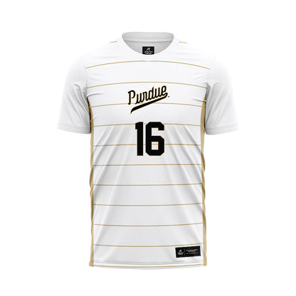 Purdue - NCAA Women's Soccer : Emilia Deppe - White Soccer Jersey-0