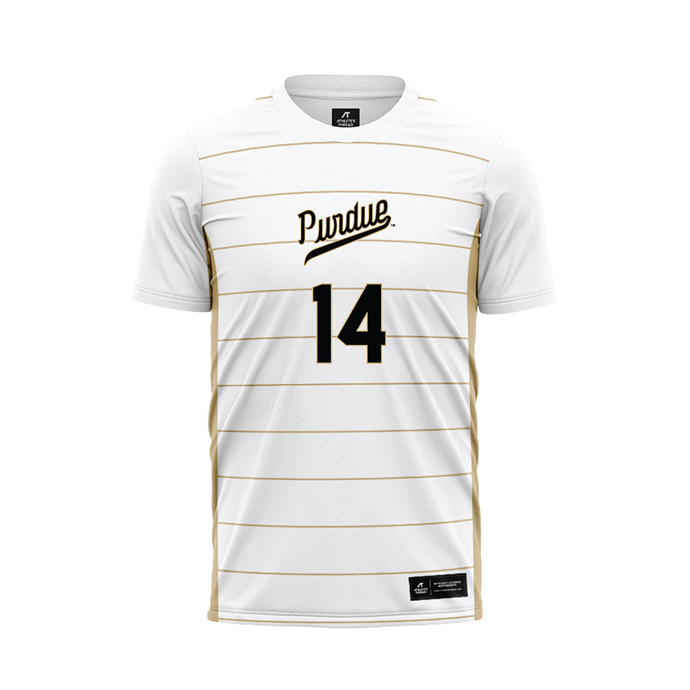 Purdue - NCAA Women's Soccer : Irene Campo - White Soccer Jersey-0