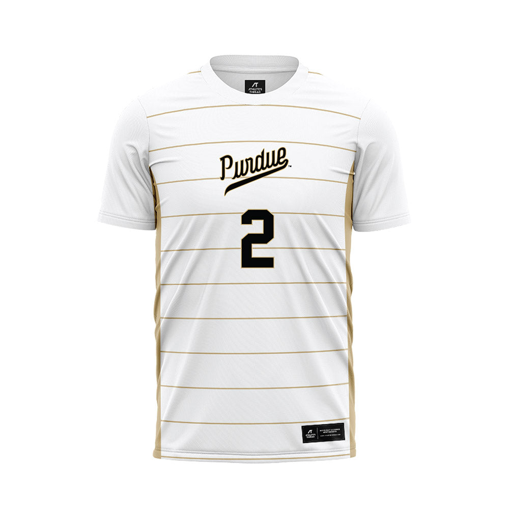 Purdue - NCAA Women's Soccer : Julia Joseph - White Soccer Jersey-0