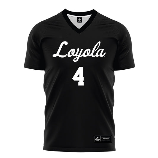 Loyola - NCAA Men's Soccer : TJ Cairney - Black Soccer Jersey-0