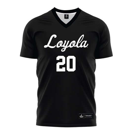 Loyola - NCAA Men's Soccer : Grant Bailey - Black Soccer Jersey-0