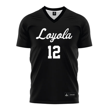 Loyola - NCAA Men's Soccer : Luka Ivancic - Black Soccer Jersey-0