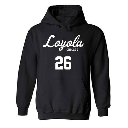 Loyola - NCAA Men's Soccer : David Siemionko - Replica Shersey Hooded Sweatshirt-0